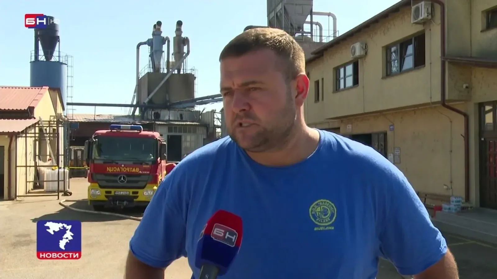 Пожар у пилани "Рашевић" у Бијељини изазвао велику материјалну штету