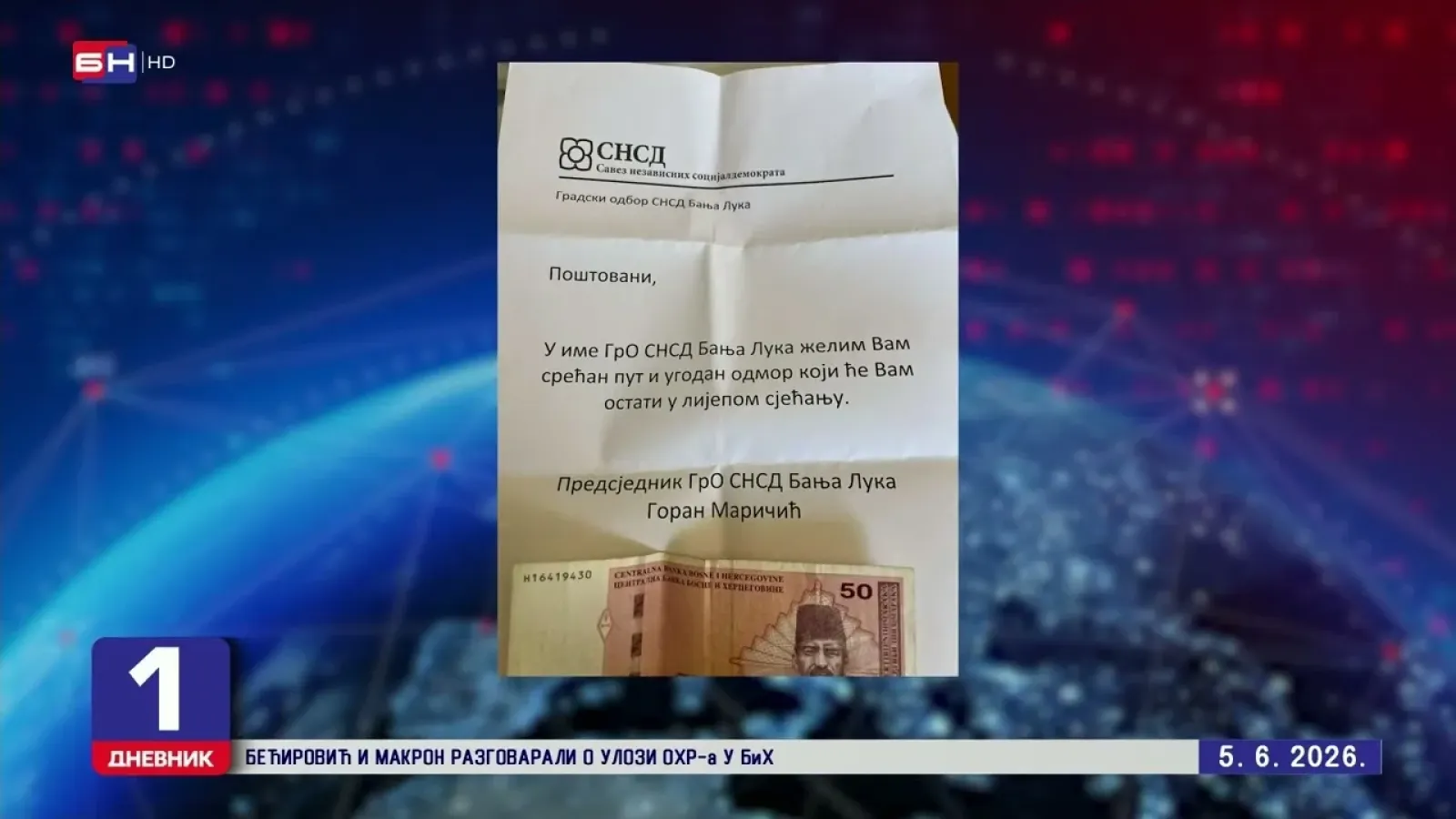 Директор Пореске управе дијели новац активистима СНСД у Бањалуци, а Минић немушто то оправдава
