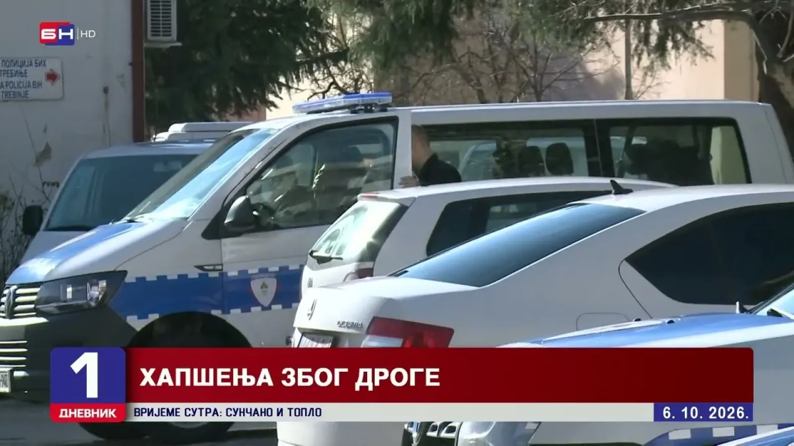Trebinje: Uhapšeno više lica zbog krivičnih djela u vezi sa drogom