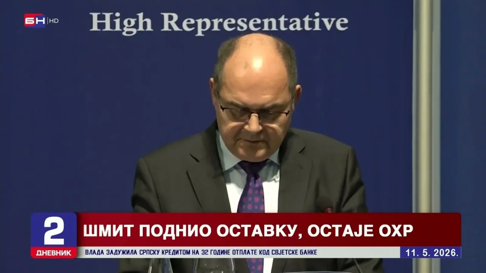 Šmit podnio ostavku, OHR ostaje
