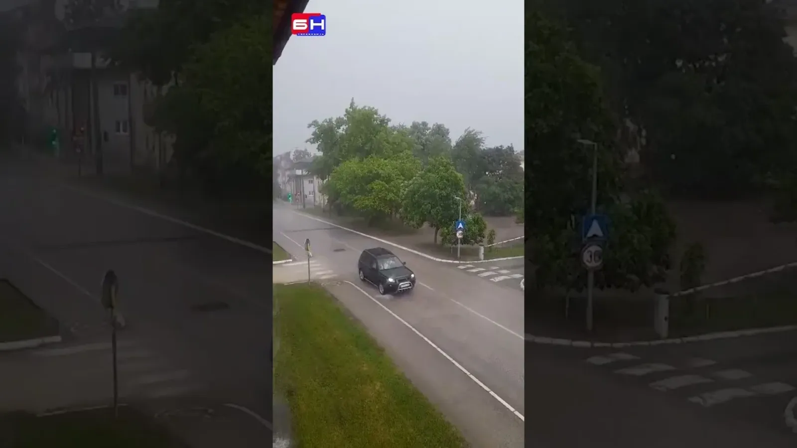 Nevrijeme u Doboju, praćeno kišom, grmljavinom i jakim vjetrom