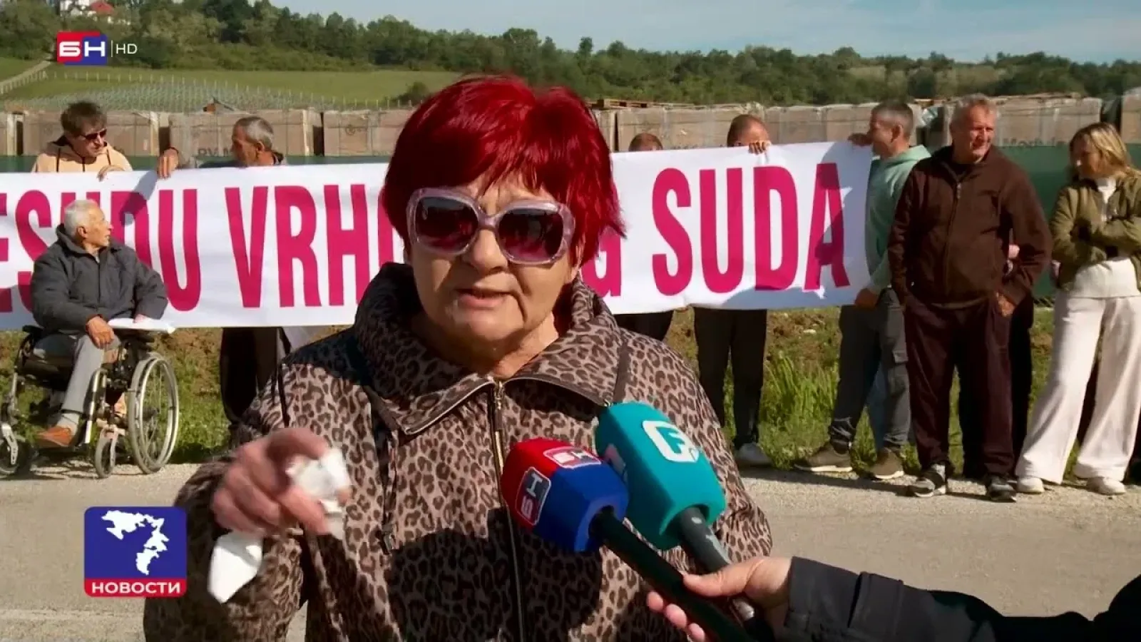 Protest mještana sela Podnovlje zbog solarne elektrane