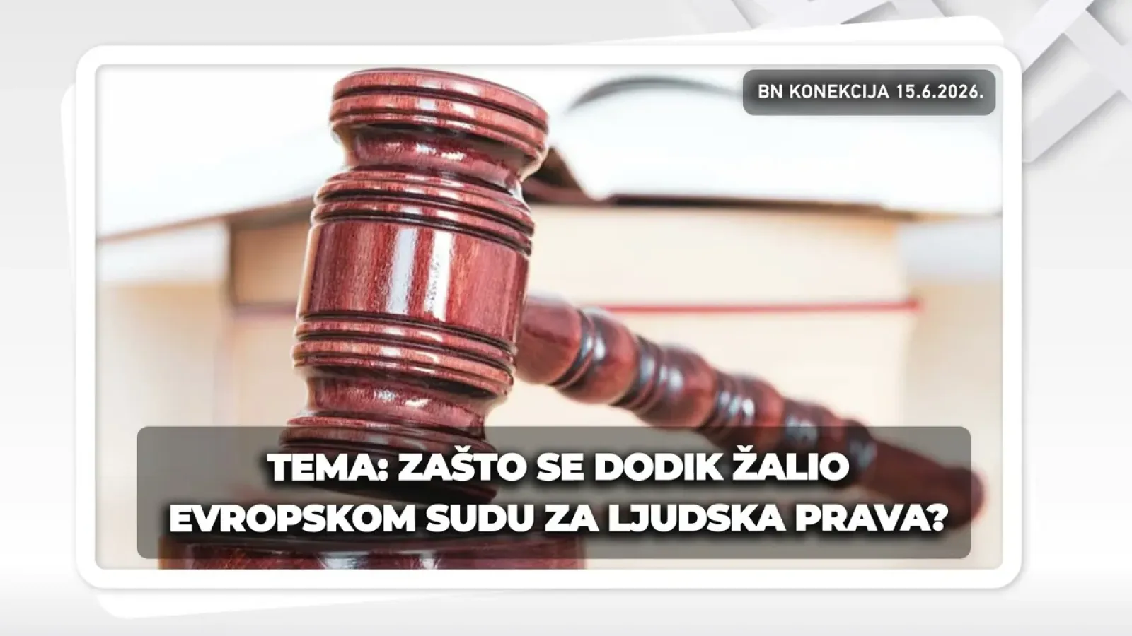 ZAŠTO SE DODIK ŽALIO EVROPSKOM SUDU ZA LJUDSKA PRAVA? || BN KONEKCIJA