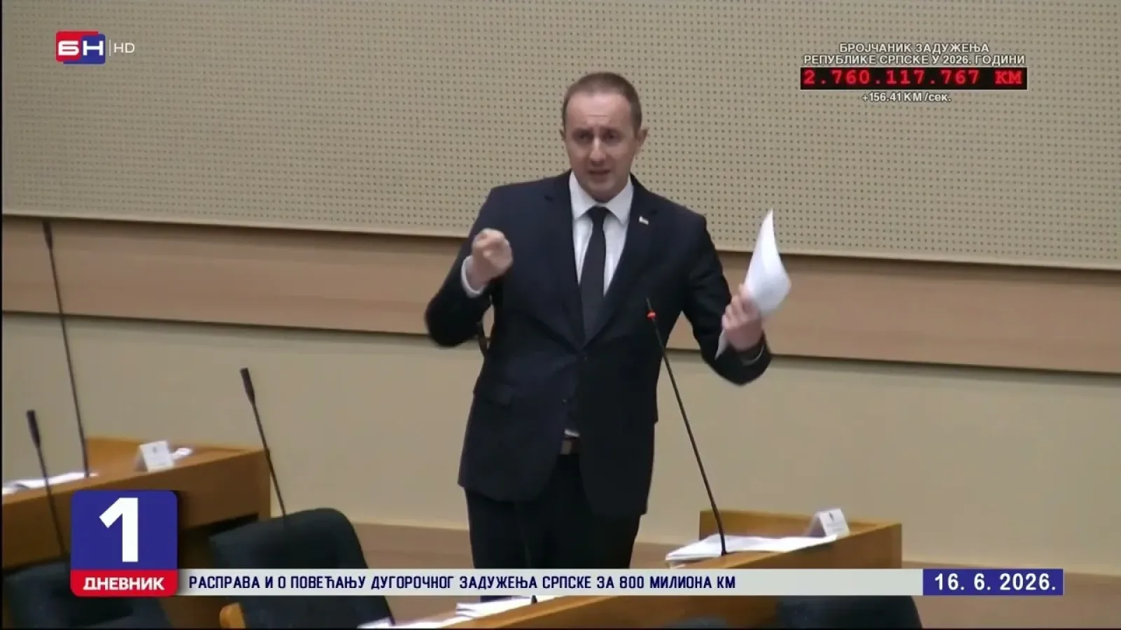 Buran dan u Narodnoj skupštini Republike Srpske