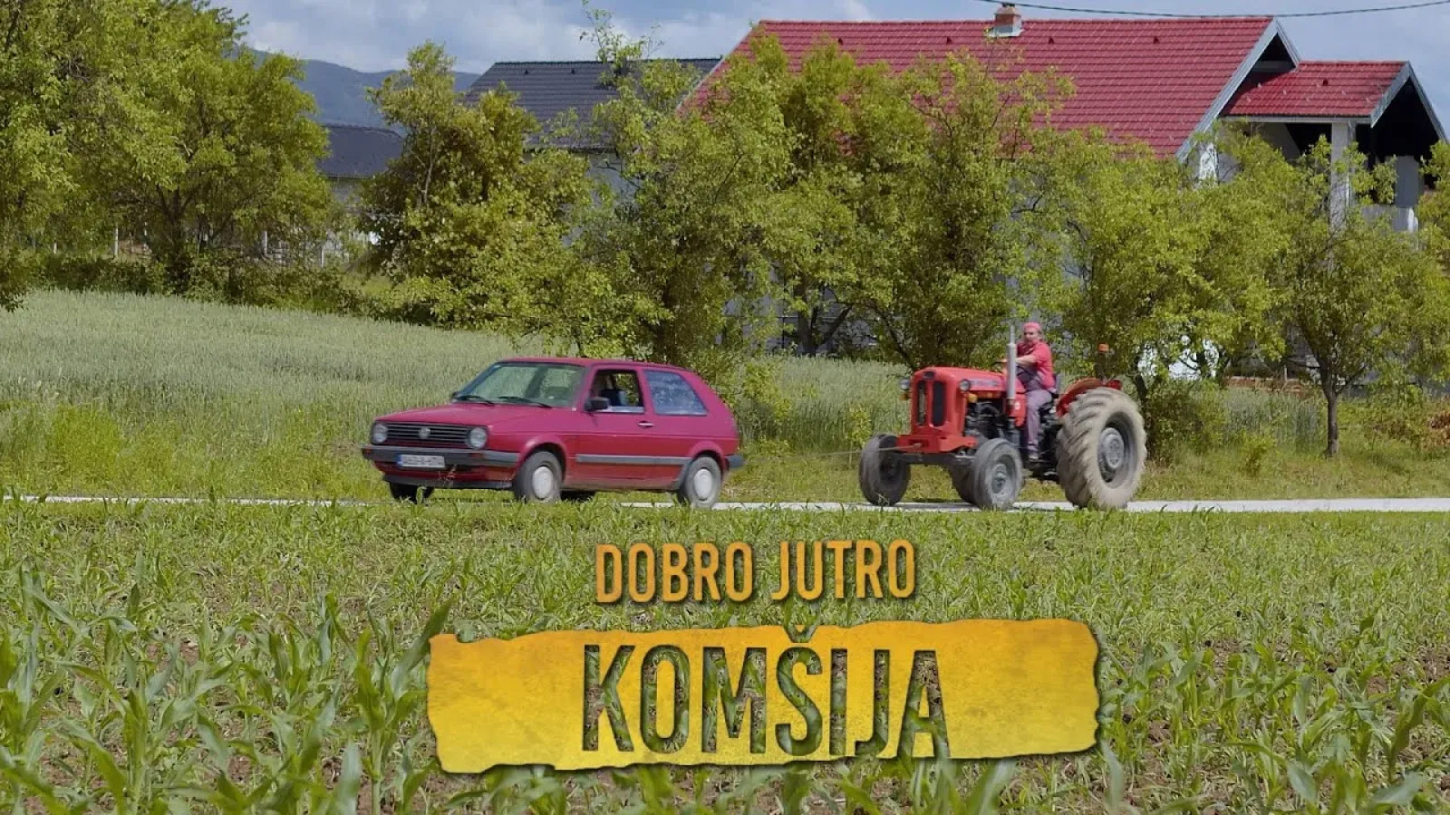 ЧЕДО ГОЛФОМ ВУЧЕ ТРАКТОР! Неђо у шоку – комшије не вјерују шта гледају