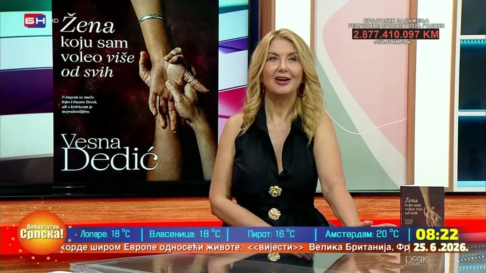 Vesna Dedić: Roman "Žena koju sam voleo više od svih" je priča o sredovječnoj ženi sa Balkana