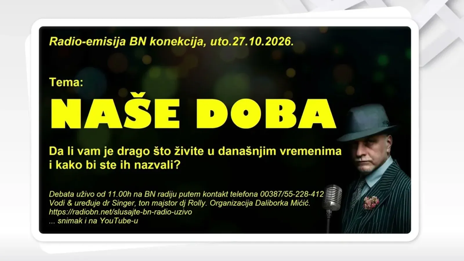 Da li vam je drago što živite u današnjim vremenima i kako biste ih nazvali? || BN KONEKCIJA