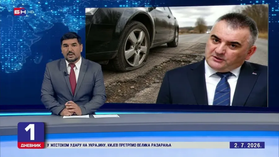 Automobil Save Minića oštećen na putu kod Nove Topole