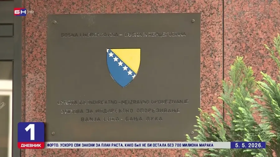 UIO BiH: Prihodi od poreza skoro 4 milijarde KM, rast od 216 miliona