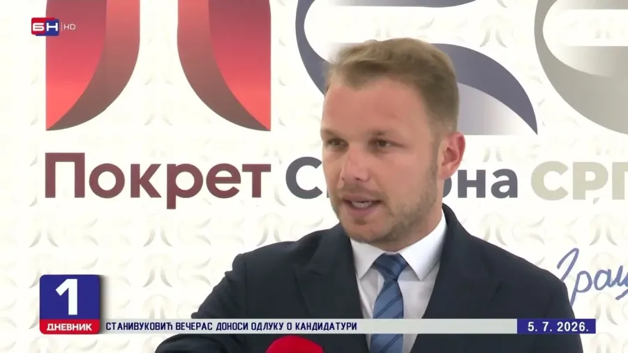Draško Stanivuković večeras donosi odluku da li će se kandidovati za predsjednika Republike Srpske