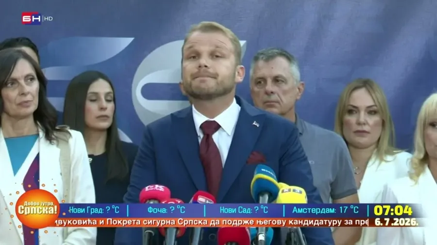 Stanivuković dao podršku kandidatima SDS za predsjednika RS i srpskog člana u Predsjedništvu BiH