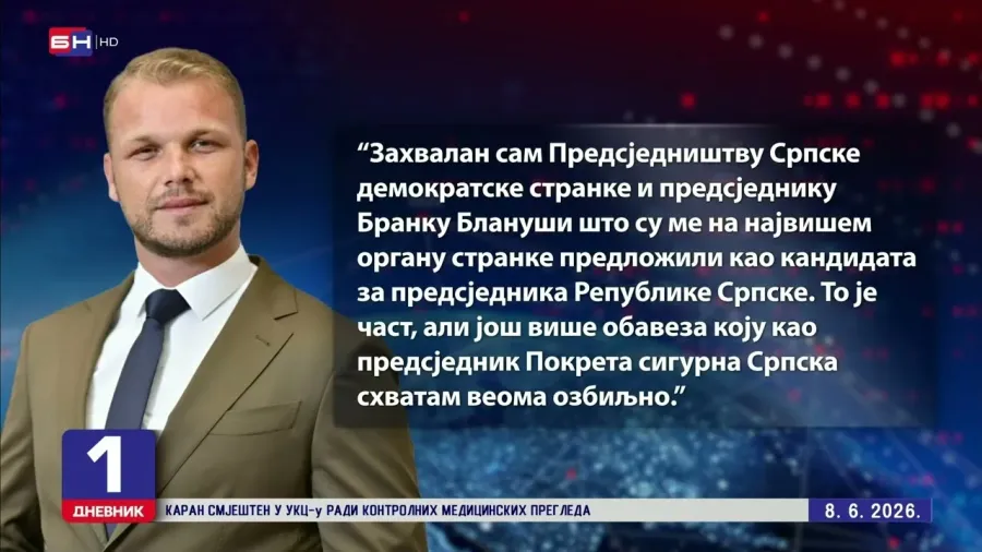 Stanivuković: Odluke SDS-a shvatam ozbiljno, privržen sam zajedničkom nastupu