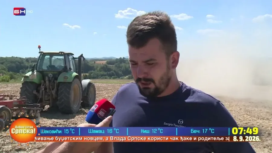 Пољопривредници се жале да је суша узела свој данак и да ће ове године забиљежити најмање приносе