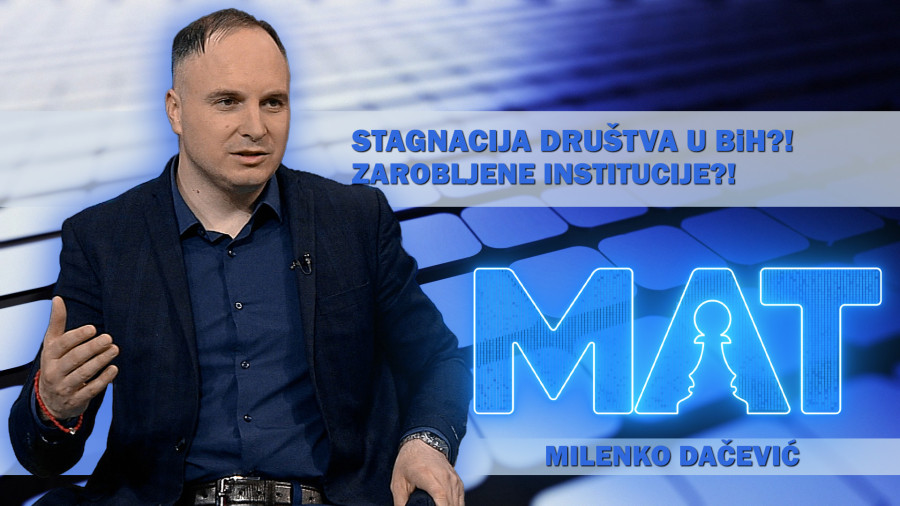 МАТ вечерас у 20:55 – гост Миленко Дачевић