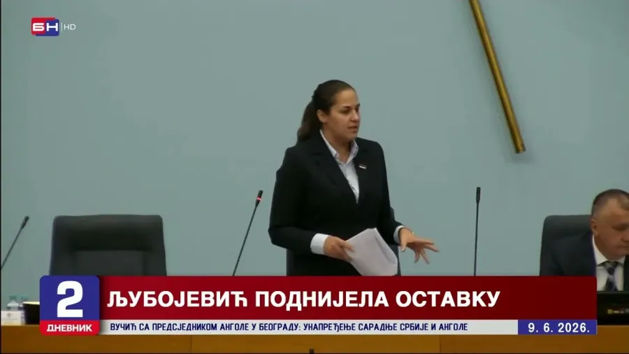 Dodik zatražio, Ljubojevićeva podnijela ostavku na funkciju potpredsjednice Skupštine Srpske