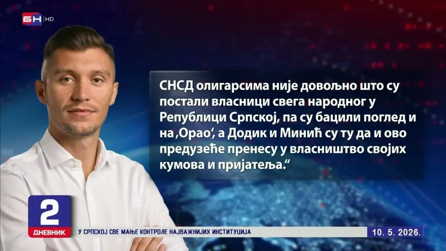 Kresojević upozorava: Vlada privatizuje "Orao"?!