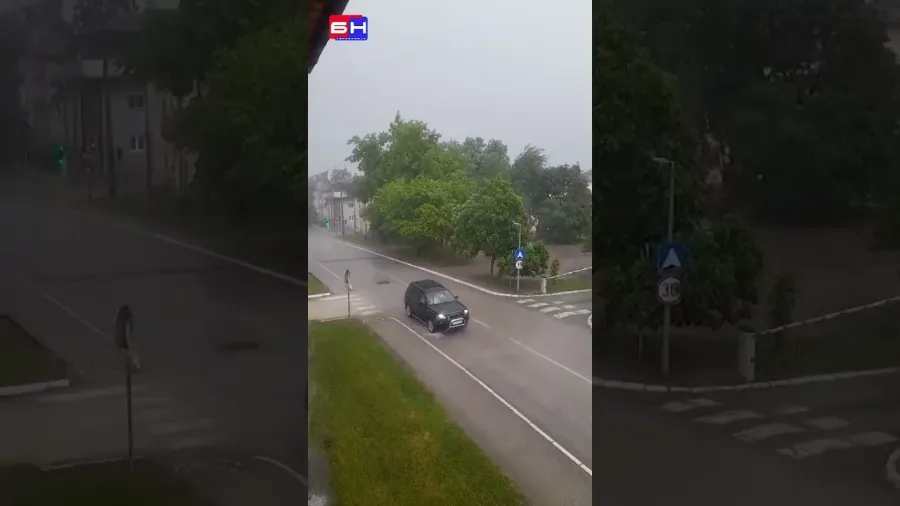 Nevrijeme u Doboju, praćeno kišom, grmljavinom i jakim vjetrom