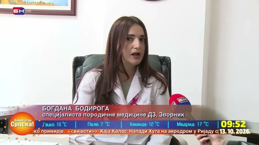 Богдана Бодирога: У току је Ружичасти октобар, мјесец борбе против карцинома дојке