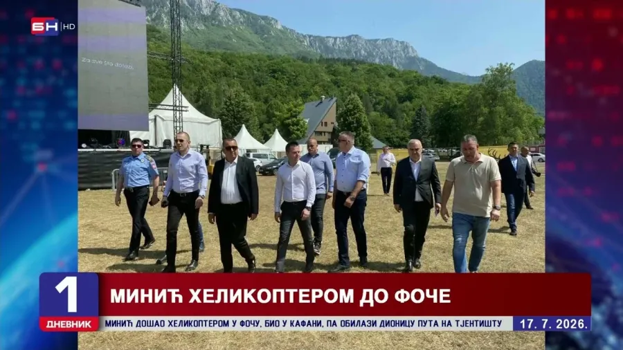 Premijer Savo Minić obilazi fočanske kafane