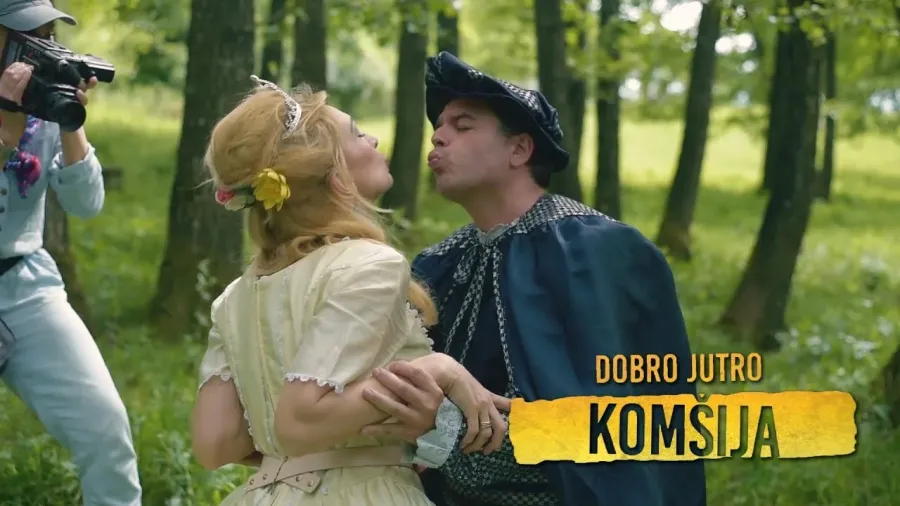 Чедо и Бранкица пољубац у шуми - Добро јутро, комшија