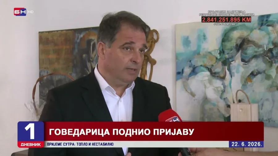 Govedarica: Krivična prijava neodgovornom direktoru u Gacku