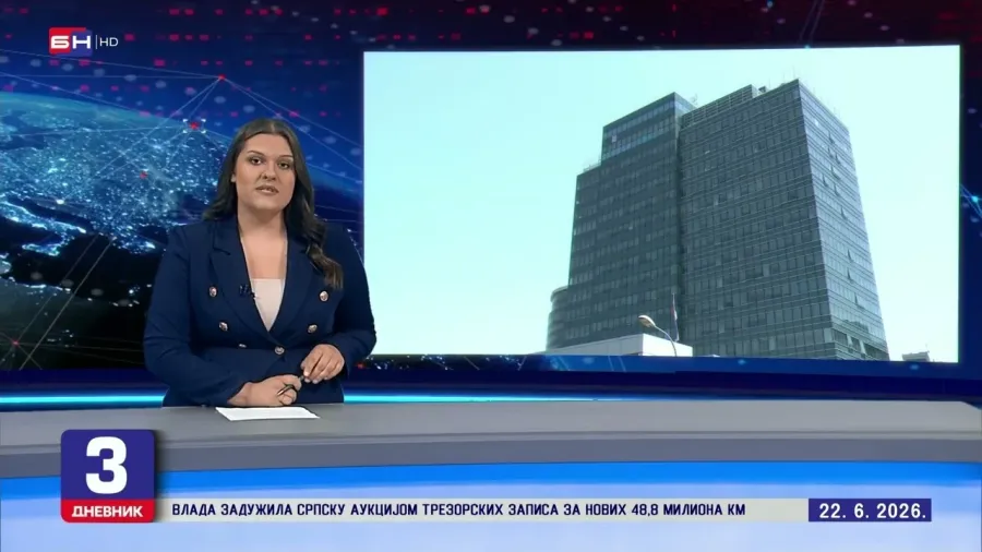 Vlada je danas zadužila Republiku Srpsku aukcijom trezorskih zapisa za novih 48,8 miliona maraka