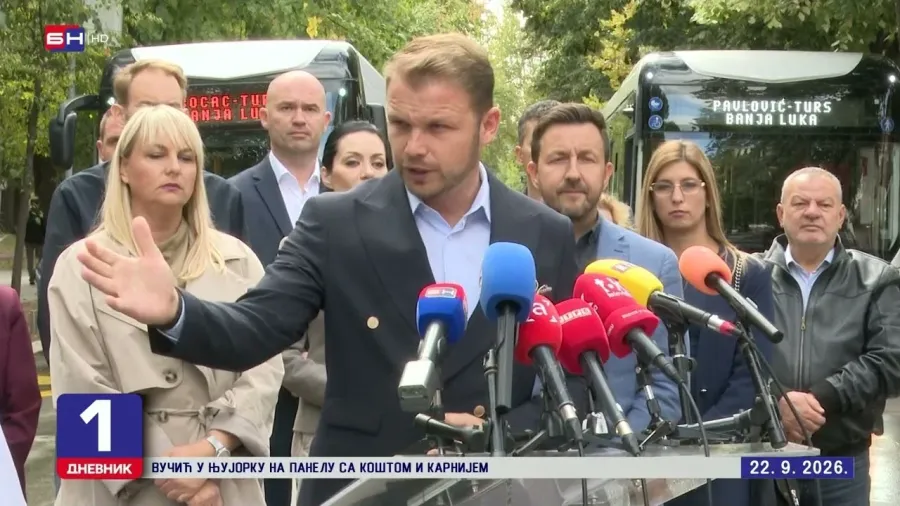 Бањалука: Станивуковић представио електричне аутобусе