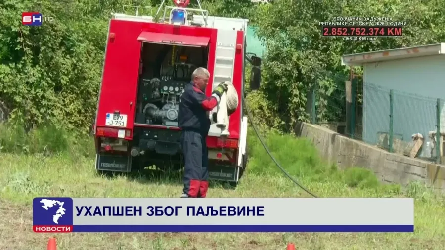 Uhapšen muškarac zbog sumnji da je izazvao požar u Doboju