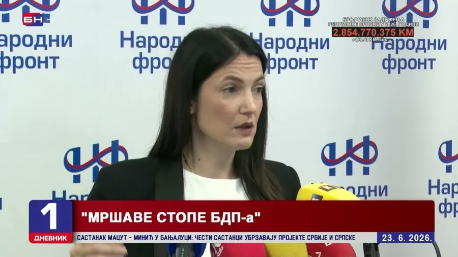 Jelena Trivić: 40 odsto budžeta Srpske sastoji se od zaduženja