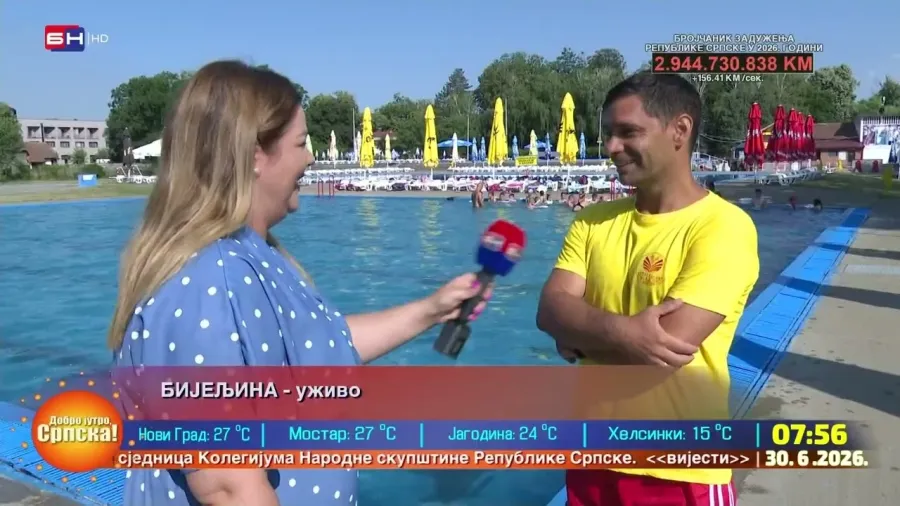 Škola plivanja za djecu u Banji Dvorovi sve popularnija
