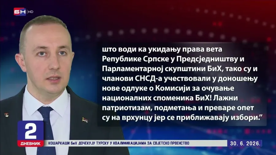 Cvijanovićeva pokušava da prevari NS RS sa vetom u vezi Komisije za nacionalne spomenike BiH?!